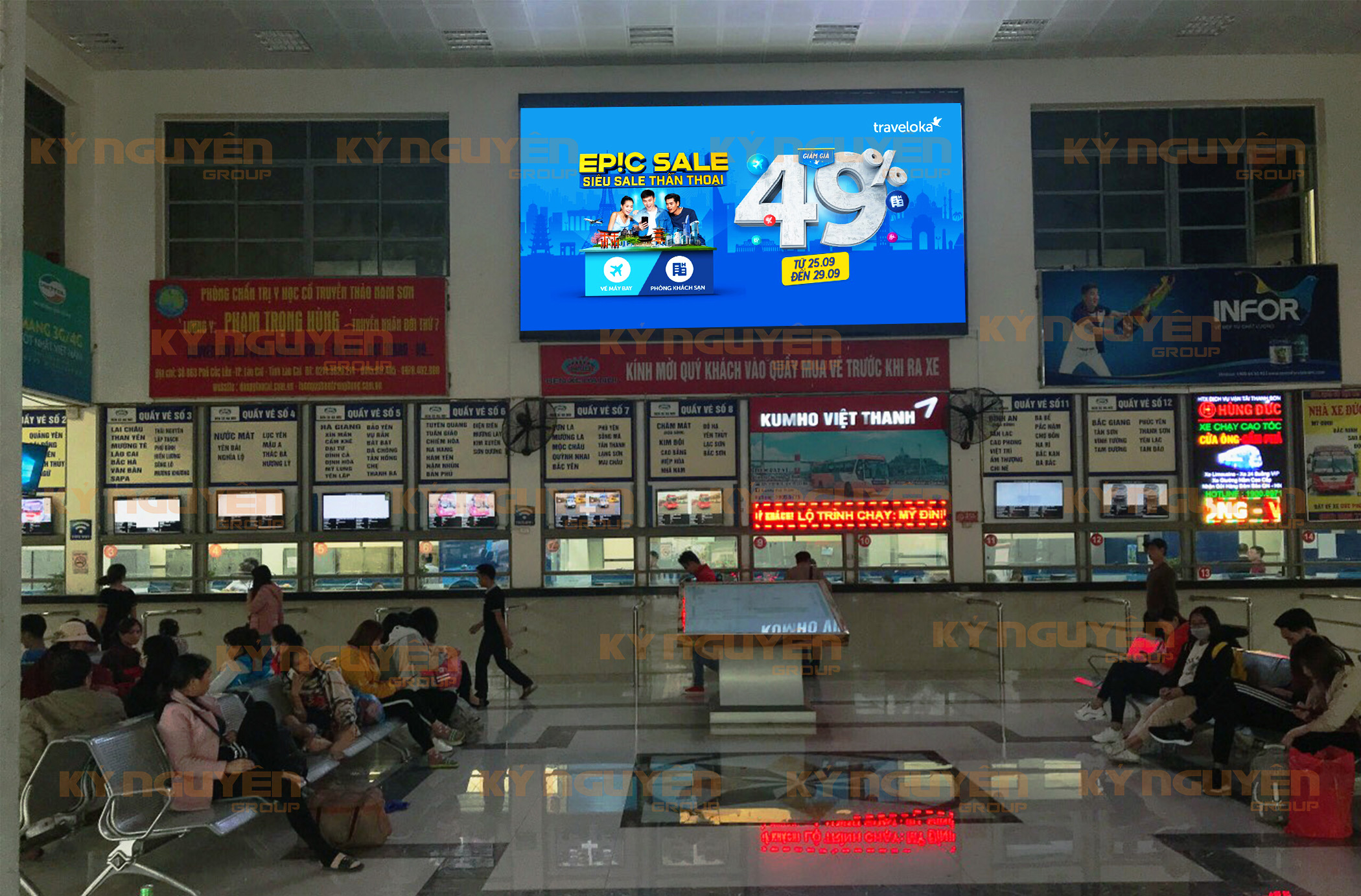 Quảng cáo màn hình LED tại Bến xe Mỹ Đình – Hà Nội