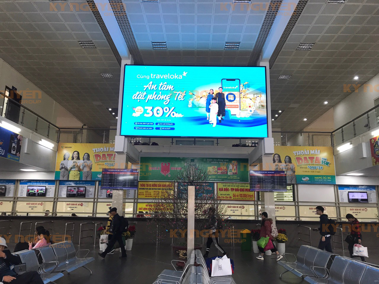 Quảng cáo màn hình LED tại bến xe Giáp Bát - Hà Nội