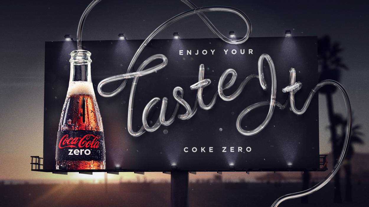 Quảng cáo ngoài trời đồ uống Coke Zero