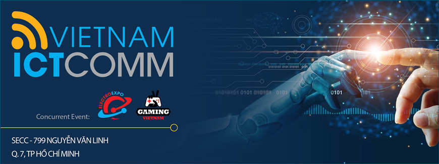 Banner triển lãm VIETNAM ICT COMM 2021
