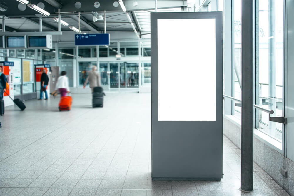 Sử dụng quảng cáo hộp đèn tại sân bay