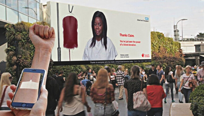 Chiến dịch quảng cáo ngoài trời ứng dụng công nghệ AR của NHS