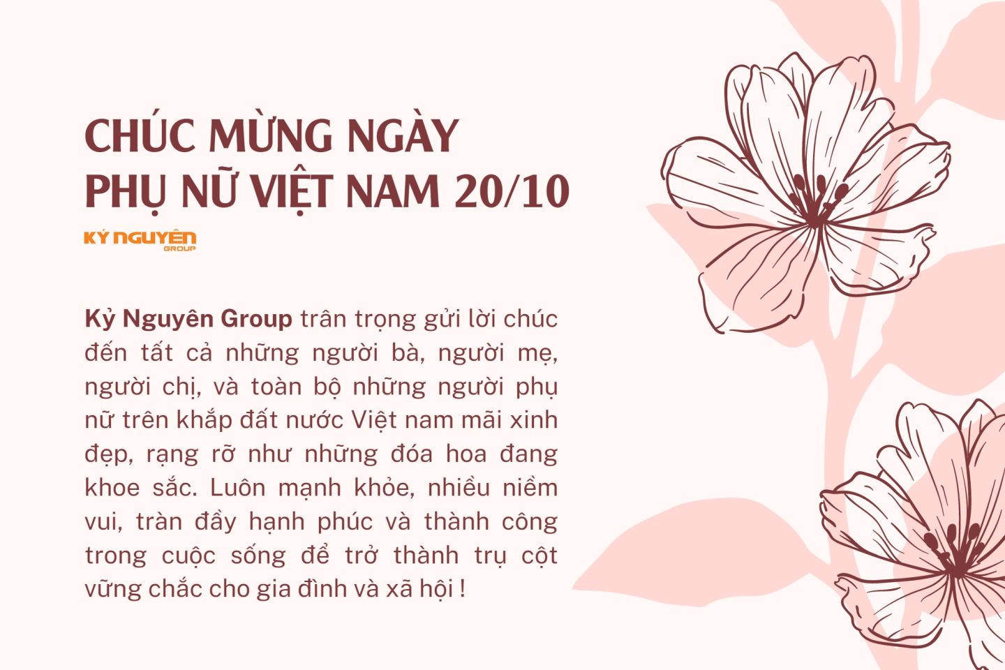 Chúc mừng ngày Phụ nữ Việt Nam 20/10