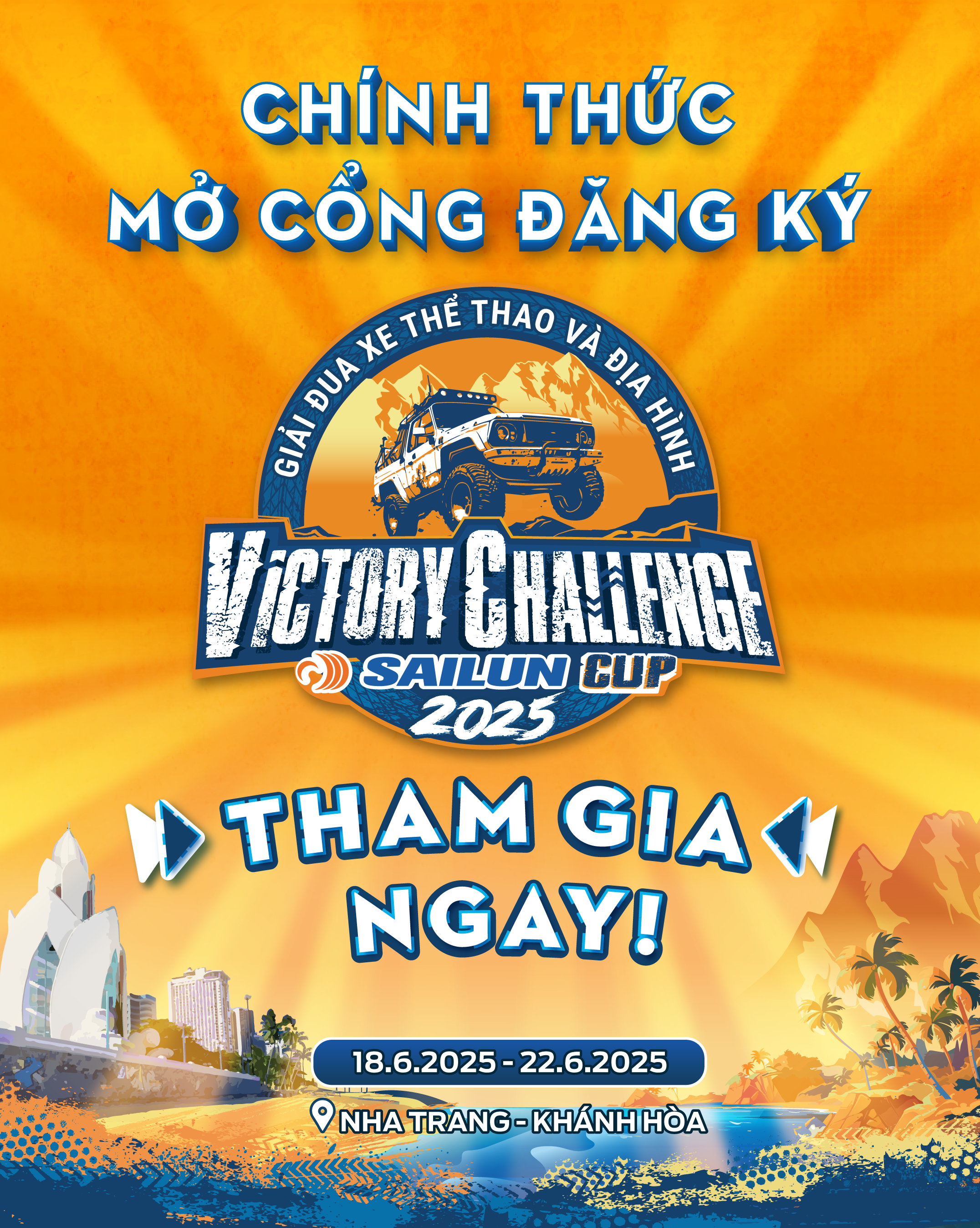 Mở cổng đăng ký giải đua xe ô tô địa hình Victory Challenge Sailun Cup 2025