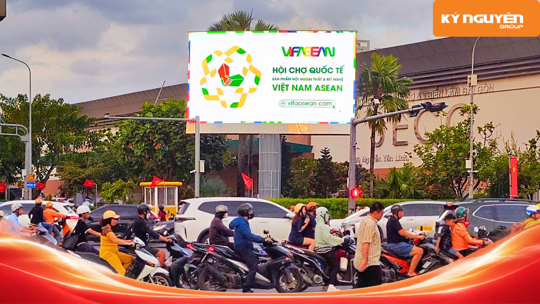 VIFA ASEAN 2026 nổi bật trên hệ thống LED Kỷ Nguyên Group tại TP.HCM