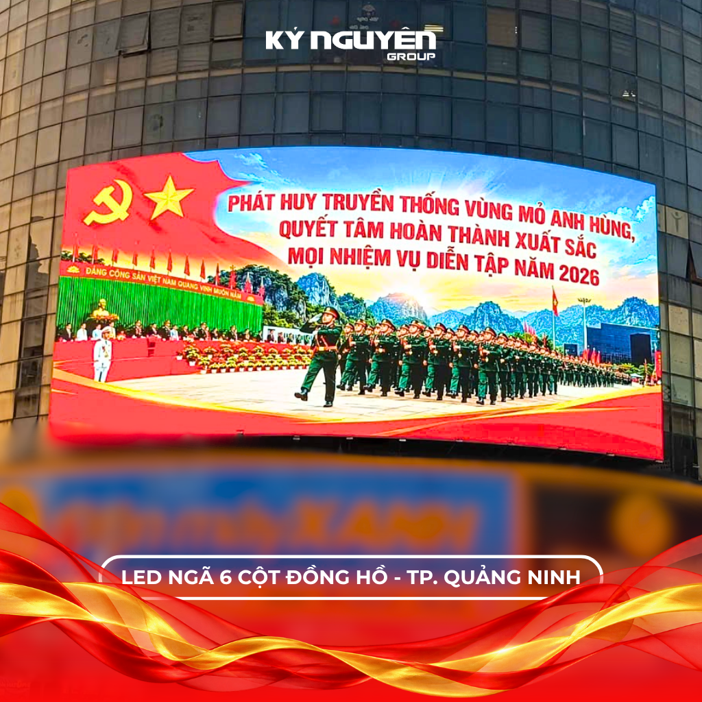 Kỷ Nguyên Group lan tỏa thông điệp cộng đồng trên LED Viễn thông Quảng Ninh